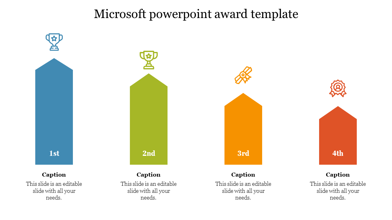 Microsoft Powerpoint Award Template PPT presentation slides